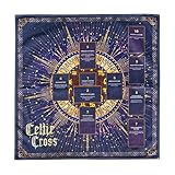 Altar Cloth - Tarot Tapestry for Divination | Thickened Velvet Fabric with Gold Embroidered Borders & Heat Insulated Backing for Cave Rooms, Wall Decor, Kitchen Dining and Meditation