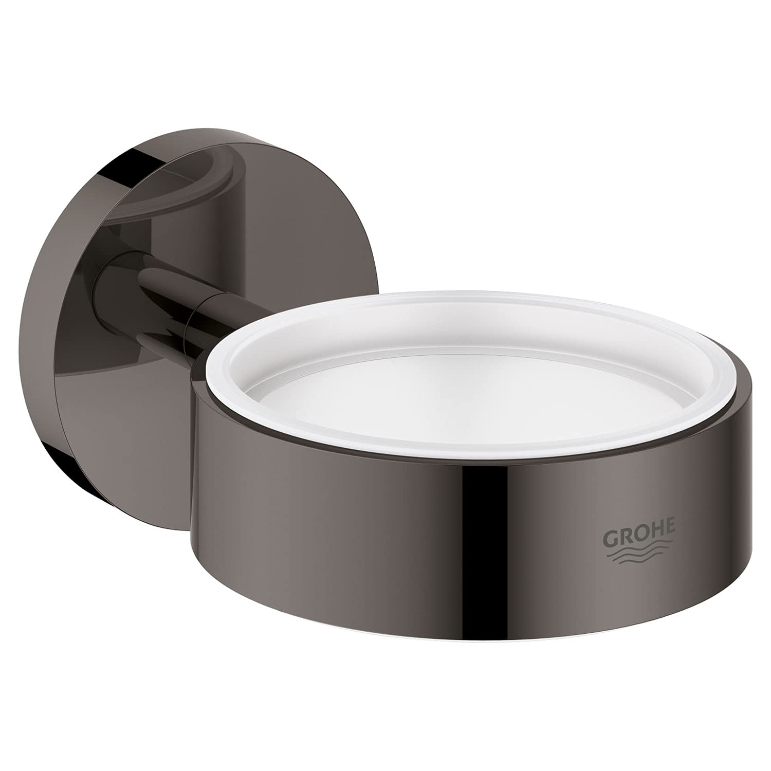 Grohe Dunkle Kohle Essentials New Glass/Soap Dish Holder Hard Graphite 40369A01