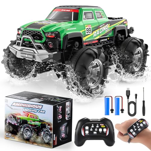 DEERC Amphibischer RC-Monstertruck/Boot, IPX7 wasserdichtes...