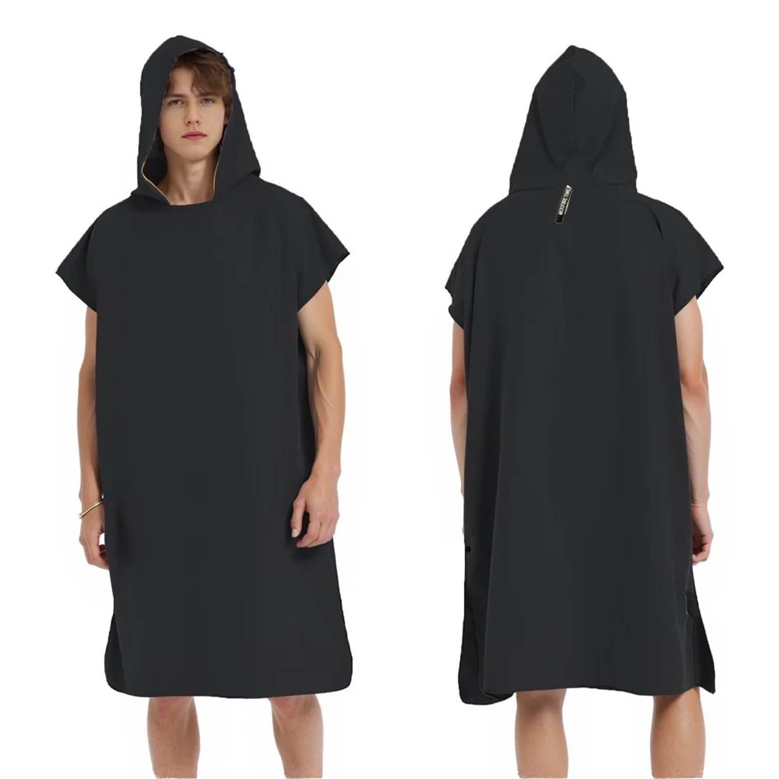 Kapuzenhandtuch Männer Frauen Schwimmen Strand Reise Schnelltrocknend Wickelmantel Cape Badetuch Bademantel Surf Poncho zum Baden, Schwimmen