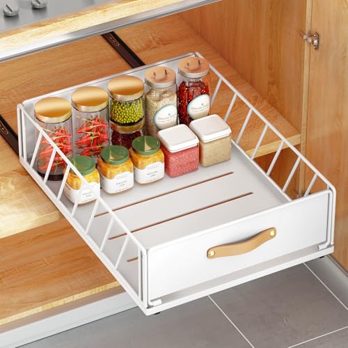 Kitstorack Pull Out Cabinet Organiser 40CM White