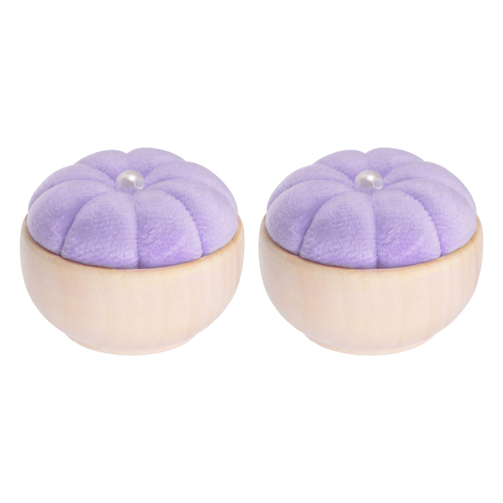 Evita pérdidas de alfileres usando cojines de madera con base de aguja morado claro en tu taller