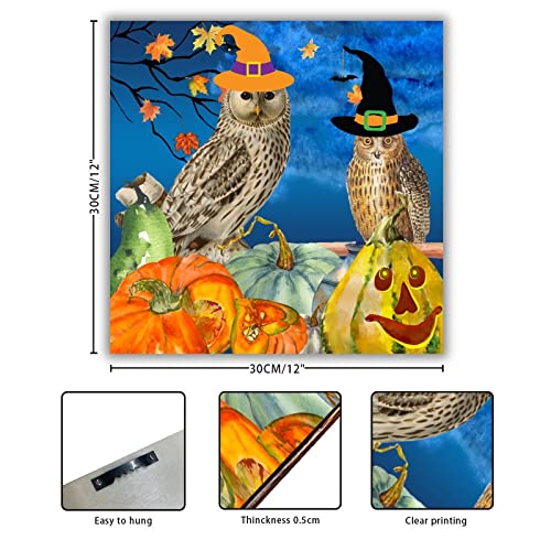 Cadeau déco maison Halloween panneau bois sorcière retro
