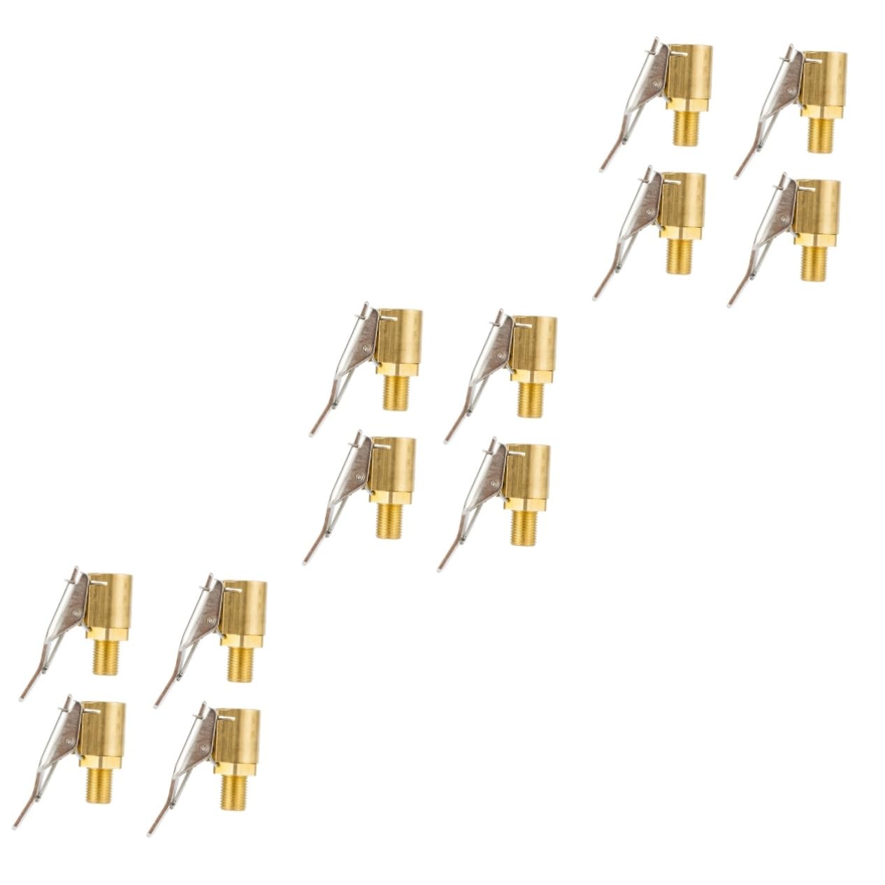 SOESFOUFU 3sets Valves Tire Inflator Air Compressor Car Air Chuck Chuck Thread Fit 8mm Hose Diameter 4pcs*3