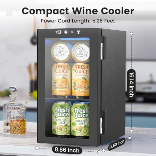 Image of Electactic 10L Mini Fridge Counter-top Wine Cooler
