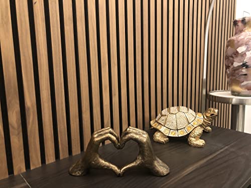Hands Love Gesture Sculpture Antique-Silver Gold Bronze Colour Life-Size 26cm/10'' Expression of Appreciation & LoveValentine's Day I appreciate you I love you Wedding Present (Antique-Gold) - Image 4