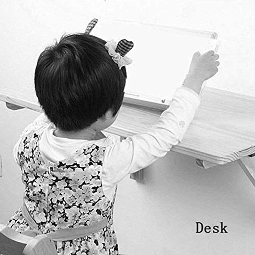 Table pliante de chevet pour petits espaces LUNEZY en bois mural 60x40
