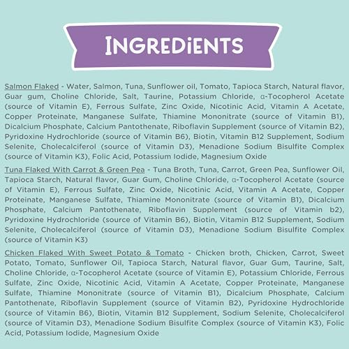 Image of LOVE, NALA - Natural Adult Cat Wet Food - FLAKED Variety Pack - Salmon, Tuna, Chicken - Grain Free, Non-GMO, Lean Protein, Omega 3, Digestive Fiber Blend, Added Minerals & Vitamins - 12 Pack