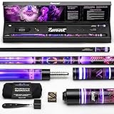 IgnatGames Premium Pool Cue Stick – 58' 2-Piece, 21oz Canadian Maple Cue with 12.5mm AirStrike Shaft, Premium Case & Accessories