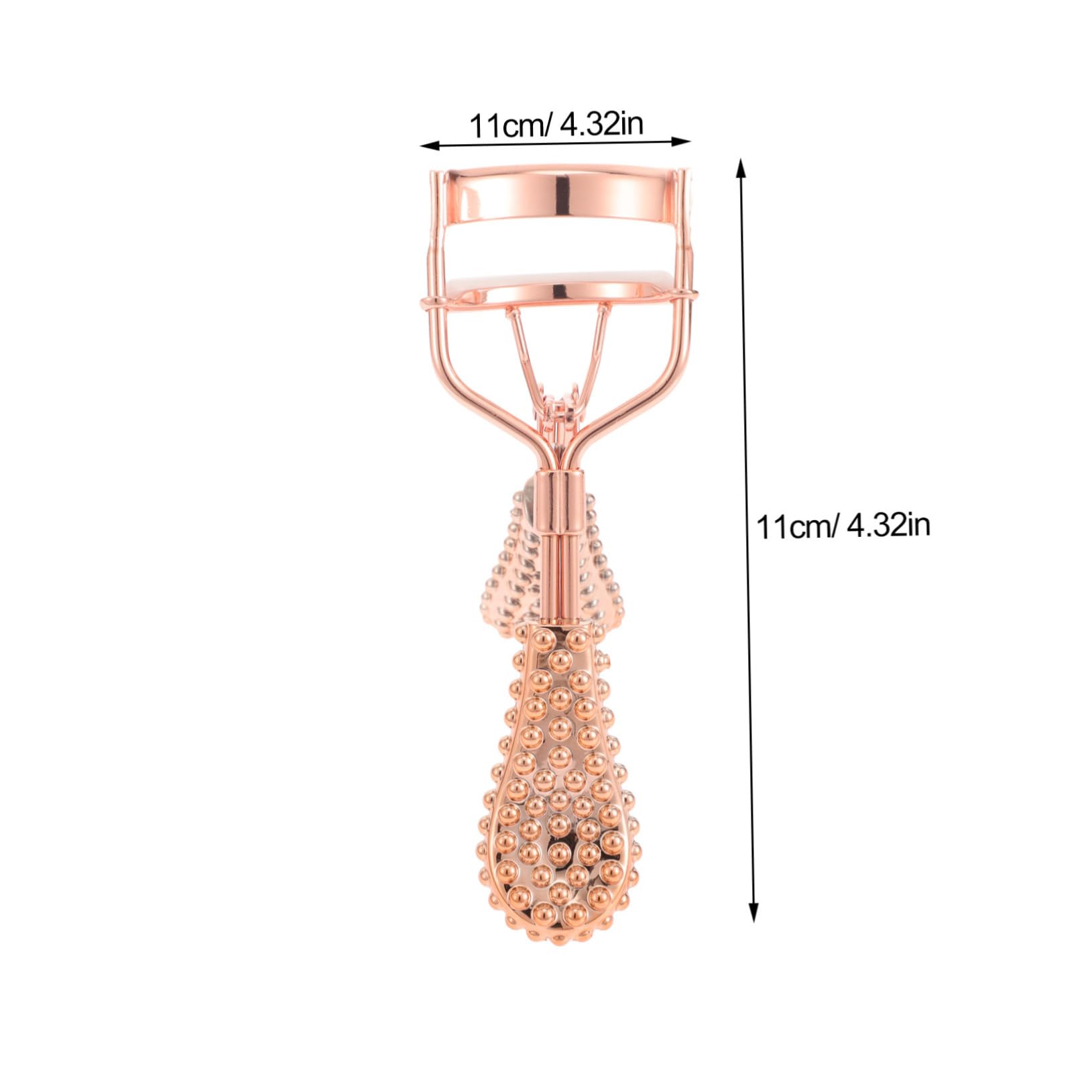 Gogogmee Sturdy Eyelash Curler Rose Gold Handle Portable Lightweight for Lash Curling