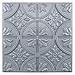 Art3d Drop Ceiling Tiles 2x2, Glue-up Ceiling Panel, Fancy Classic Style in Gray