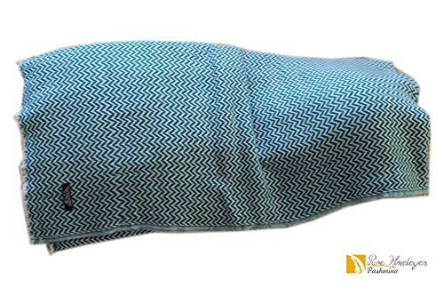 Luxurious Cashmere Bed Throw, 100% Pure Natural Pashmina Warm Blanket - Hand Made in Nepal By Pure Himalayan Pashmina - RRP $500