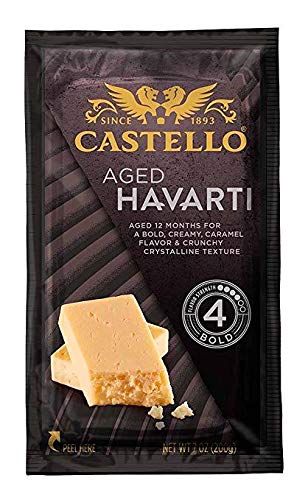 Castello Aged Havarti Chunk, 7 Oz (Pack of 3)