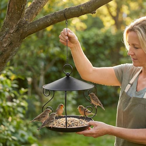 Mangeoire à oiseaux résistante aux intempéries pour stopper le gaspillage