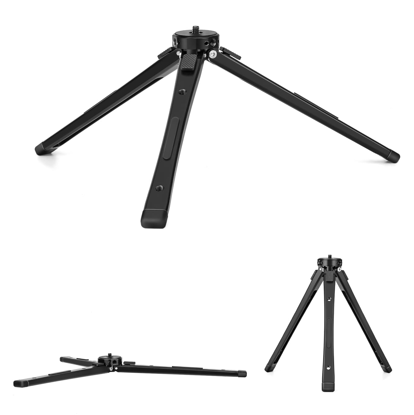 Zeadio Heavy Duty Metal Tripod Stand - Adjustable Universal Small Table Tripod for Camera Gimbal Action Cam Camcorder