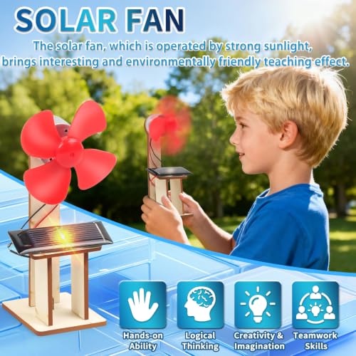 6 Set Solar Fan STEM Kits for Kids Ages 6-12, Science Kits for Classroom - Image 5