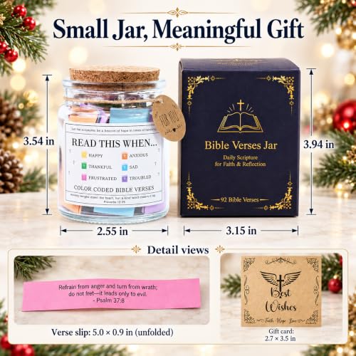 Read This When Bible Verses Jar – Birthday Gifts for Women, Christian Gifts, Christmas Gift for Women, Gift for Mom from Daughter - Image 4