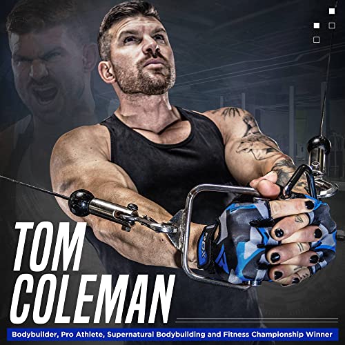 RDX Gym Weight Lifting Gloves Workout Fitness Bodybuilding Breathable Powerlifting Wrist Support Training Exercise, Blue, XL - 4