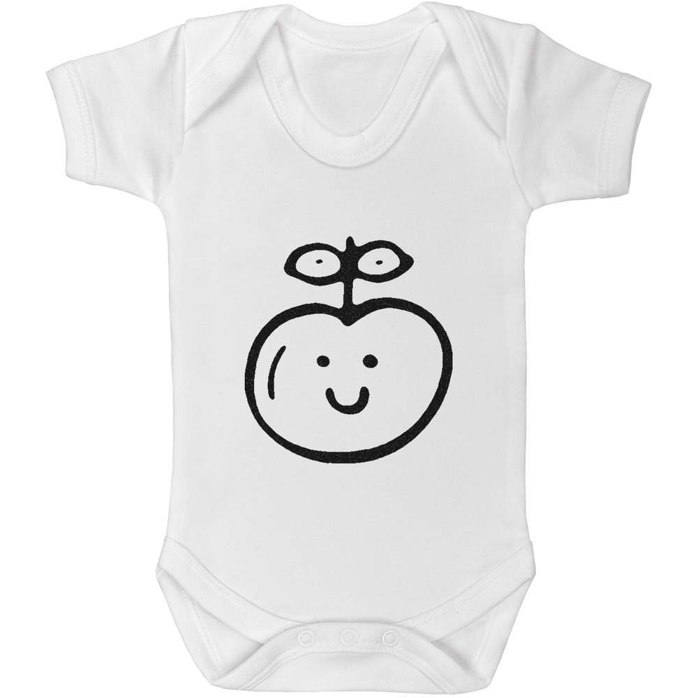 0-3 Month 'Happy Apple' Baby Grow / Bodysuit (GR00033730)