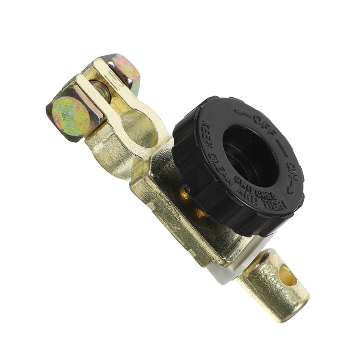 GANAZONO Zinc Alloy Battery Disconnect Switch for Top Post Batteries Easy Install Isolator