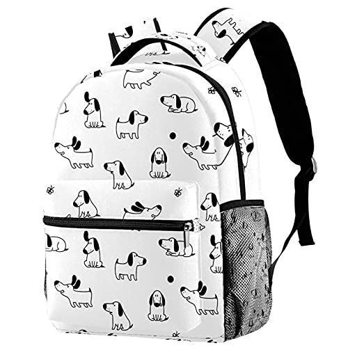 Sac à dos décontracté anti-choc imprimé cheval pour ranger son ordinateur portable