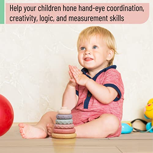 Image of Mr. Pen- Stacking Rings Toy, 6 pcs, Stacking Toys, Stacking Rings
