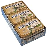 ICE CHIPS Xylitol Candy Tins (Ginger, 6 Pack); Includes ICE CHIPS BAND as shown