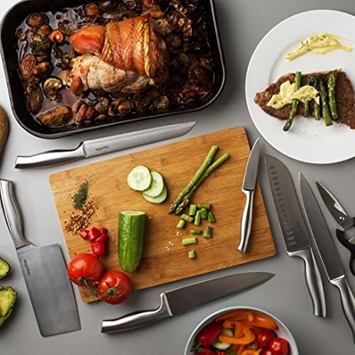 ROYALVKB KN0418 33cm Chef Knife, Stainless Steel, Ergonomic Handle, Dishwasher Safe, Perfect For Slicing, Dicing & Chopping
