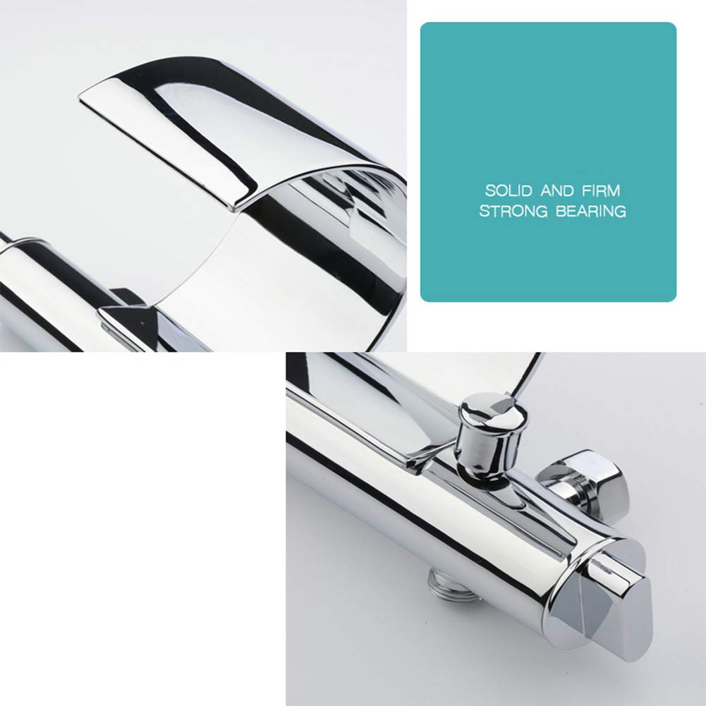Grifo de Cobre Montado en la Pared para Baño - Cascada Caliente y Fría, Anticorrosivo - Para Ducha, Bañera, Lavabo - Adecuado para Baño, Cocina, Inodoro, Jardín (Juego Completo)