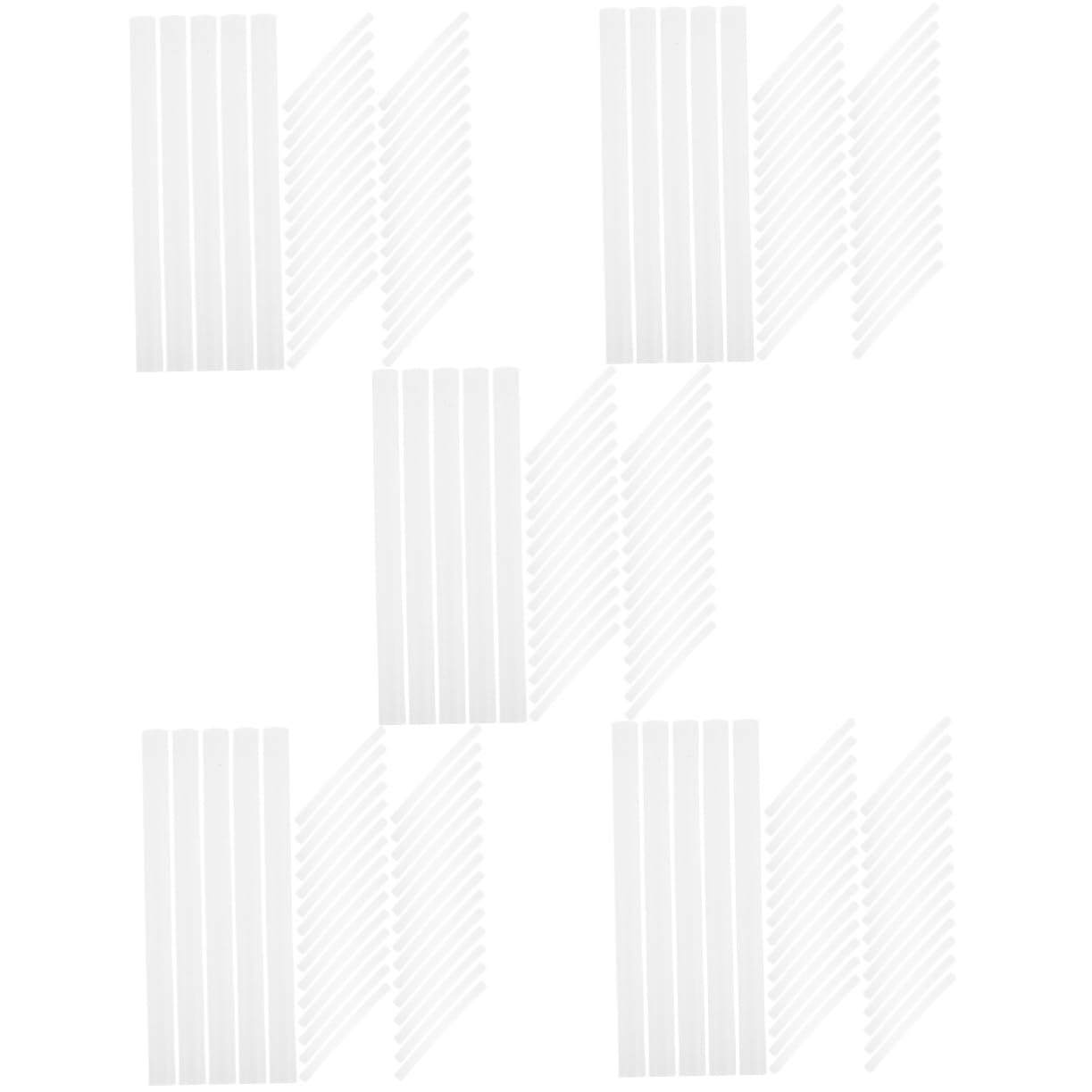 SHINEOFI 5 Set Stick Di Colla A Caldo Bastoncini Di Colla Luminosi Stick Di Lavabili Caldo Tirabolli Asta Di Adesiva Hot Melt Stick Di Fai Da Te 100 Pezzi * 5