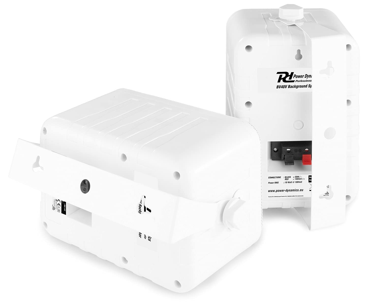 Impianto Audio Filodiffusione 8 Altoparlanti Parete Bluetooth 100Mt Cavo Microfono Casse Bianche