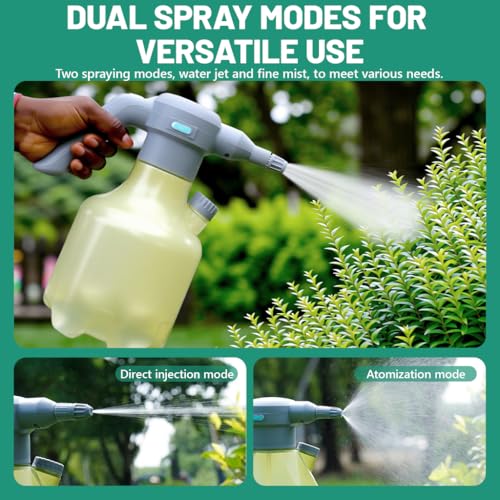 Image of HASTHIP 3L Electric Watering Can with Timer, Automatic Spray Bottle for Plants, 2 Spray Modes, One-Button Control, Includes Micro Irrigation Tube & Spray Head Kit for Garden, Flowers