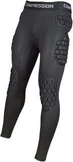 ゴールキーパー保護ロングパンツ EVA強化衝撃保護ズボン 膝太ももパッド サッカーGK用防具