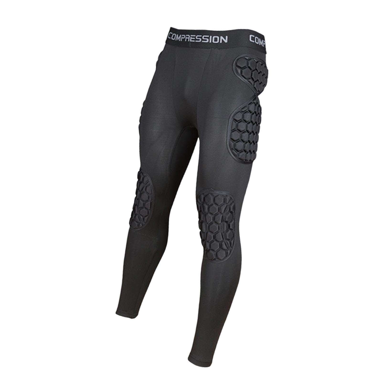 Gralara Pantalones de protección para porteros de fútbol, ​​para Deportes de Contacto, con Acolchado de Espuma EVA y Protectores de Rodillas y Muslos.