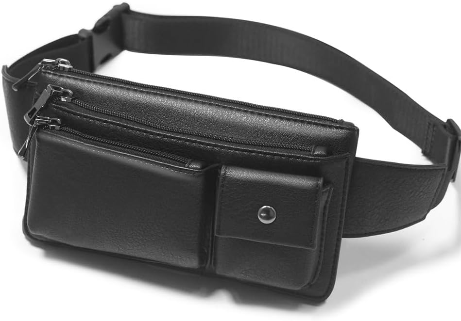 SMEJS メンズレトロカジュアルウエストバッグアウトドアスポーツバッグ