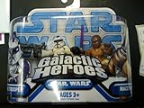 Star Wars 2009 Galactic Heroes 2-Pack Mace Windu and EPII Clone Trooper (Purple Trim)