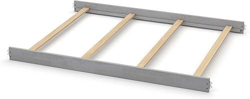 Miniatura 51 de Kit de conversión de tamaño completo, rieles de cama para cunas convertibles Evolur para bebé, riel de madera maciza, riel de cama para niños y Gris