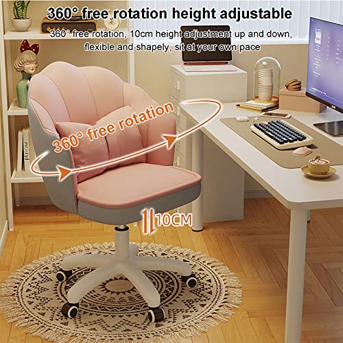 Sillón de tocador de terciopelo con brazos ajustable y giratorio para escritorio 6