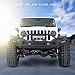 Nilight Front Bumper Compatible for 2007-2018 Wrangler JK/JKU 2018-2025 JL/JLU 2020-2025 Gladiator JT with 72W LED Bar 2 x 18W Pod 2X 18W Single Row Winch Plate