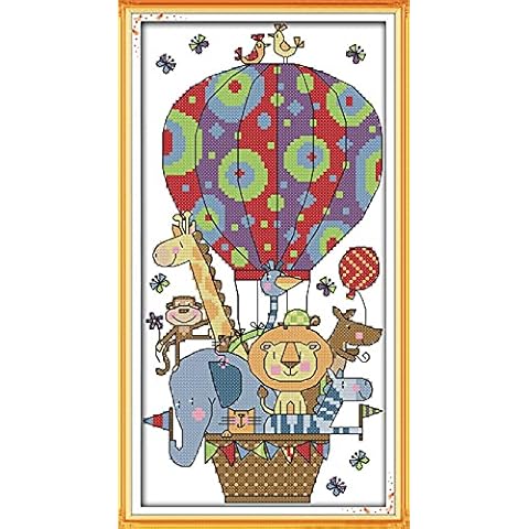 Cross Stitch Kits for Adults Beginners Embroidery Kit Pre-Printed Stamped Cross Stitch Kit 11CT Needlework Kit DIY Handmade Home Wall Décor by CRAFTiDA Cover