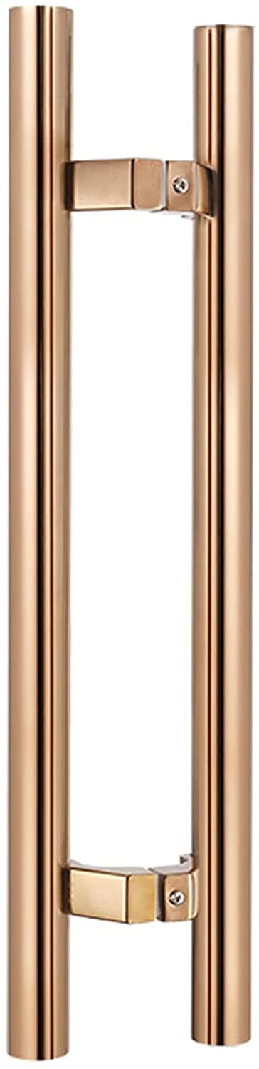 LQZAXSRDR Sliding Barn Door Handle, Stainless Steel Door Pull Handle Multicolor Sizes 60-120 Cm for Sliding Barn(Rose Gold,60Cm/24Inch)