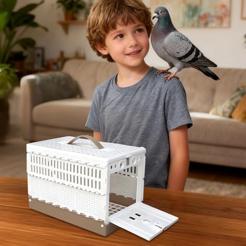 Small Bird Cage - Compact Foldable Travel Cages for Bird Domestication, Indoor Outdoor Transport with Secure Perches, Training Setup, Yard Use, Metal Construction, Easy Storage – Image 4