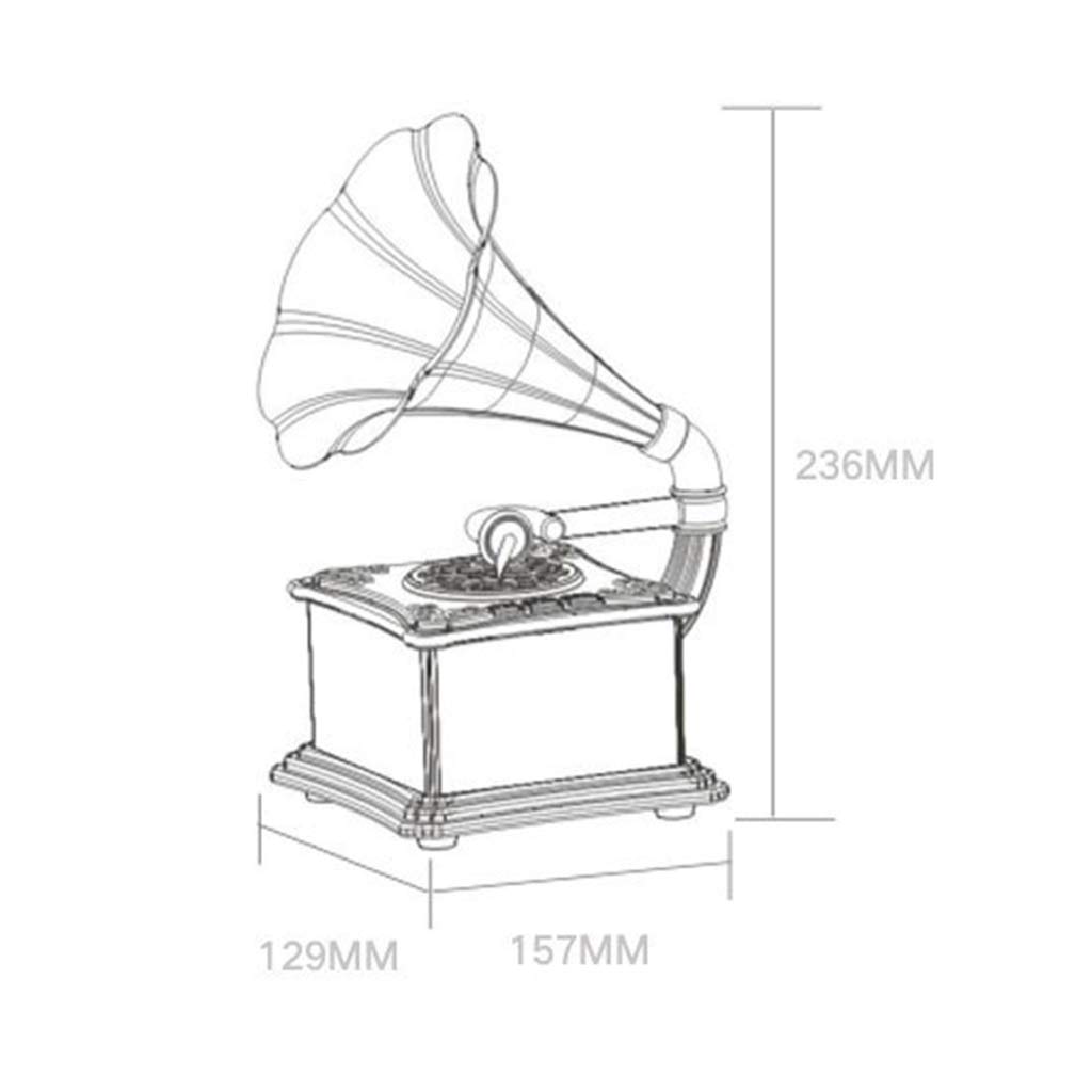 Vintage Bluetooth Lautsprecher mit doppeltem Stereo-Sound für klassische Musikliebhaber
