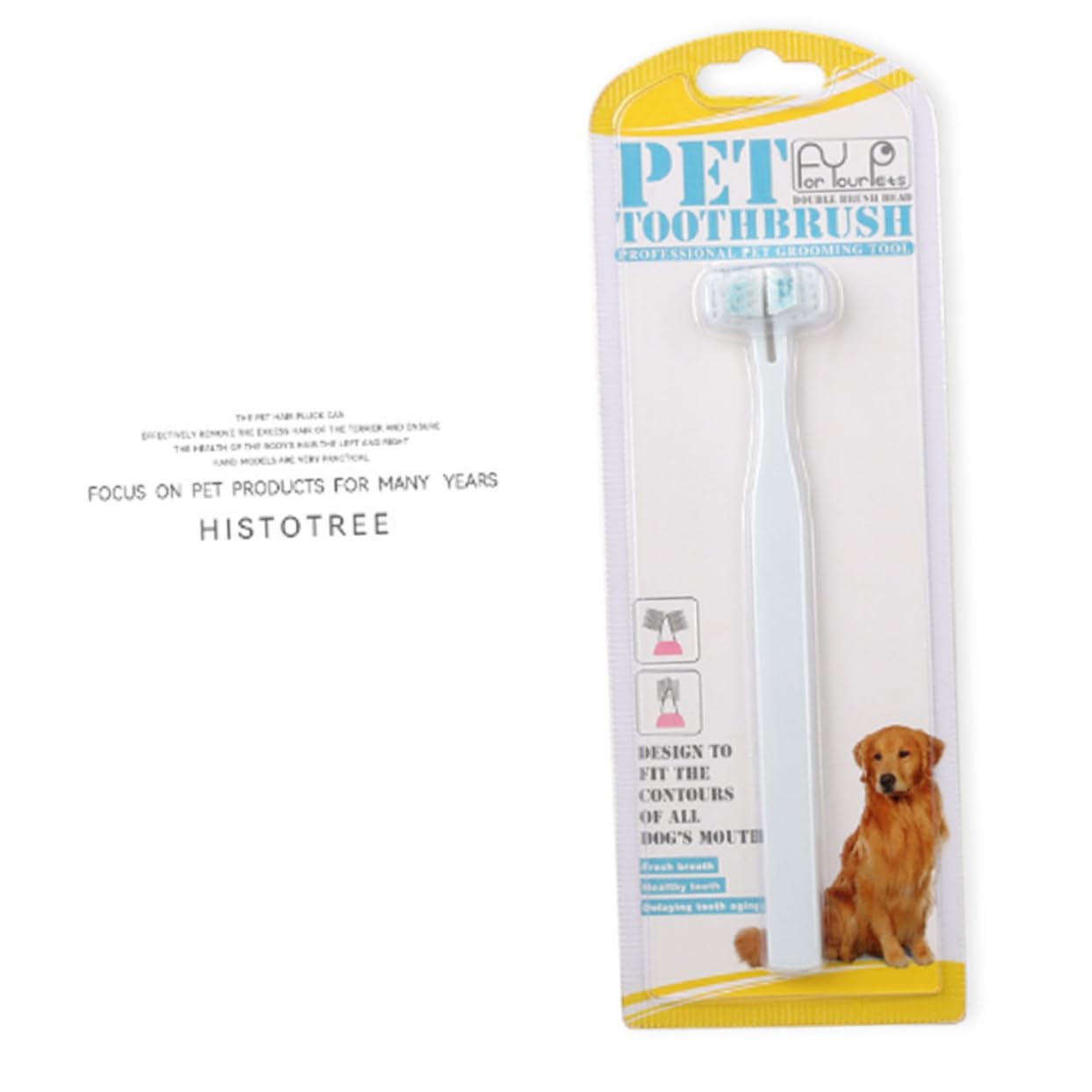 COSMEVIVI Lightweight Pet Toothbrush 8pcs Dog Supply for Convenient and Portable Brushing