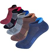 Men's Low Cut Ankle Athletic Socks Cushioned Breathable Running Performance Sport Tab cotton Sock...