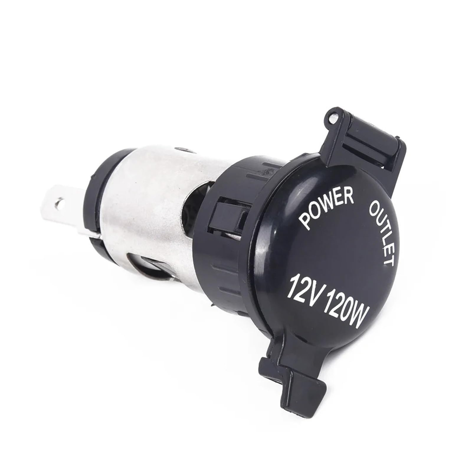 Presa accendisigari impermeabile da 12 V, 120 W, per auto, barca, moto, ATV, tosaerba