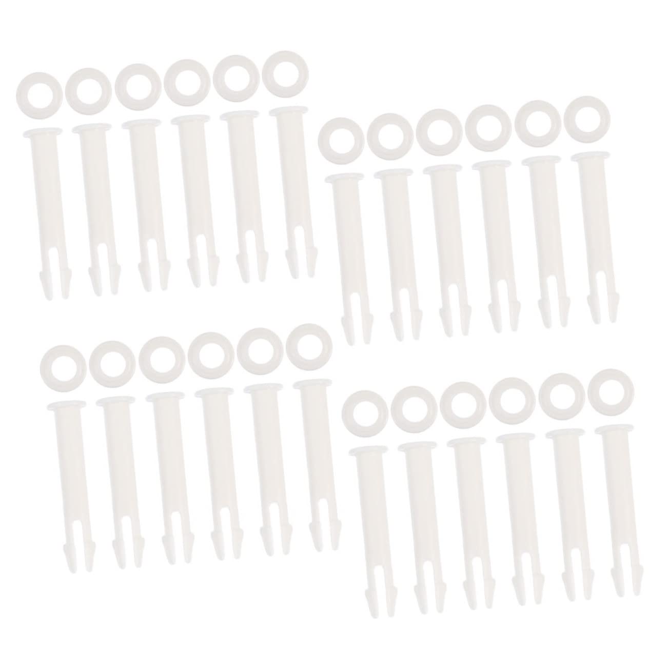 Toyvian 72piezas Conector De Piscina De Pasadores Plásticos para Repuestos De Accesorios De Piscina Desmontable Instalación y Reemplazo De Dañado o Perdido para Verano