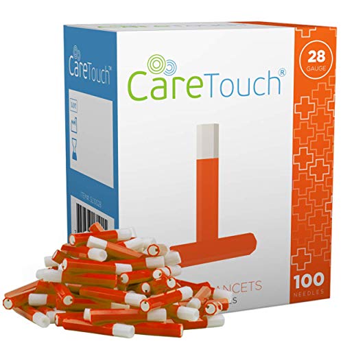 Care Touch Safety Lancets - 100 Lancets, 28 Gauge - Diabetic Supplies