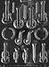 Cybrtrayd J062 Musical Instruments Chocolate Candy Mold with Exclusive Cybrtrayd Copyrighted Chocolate Molding Instructions