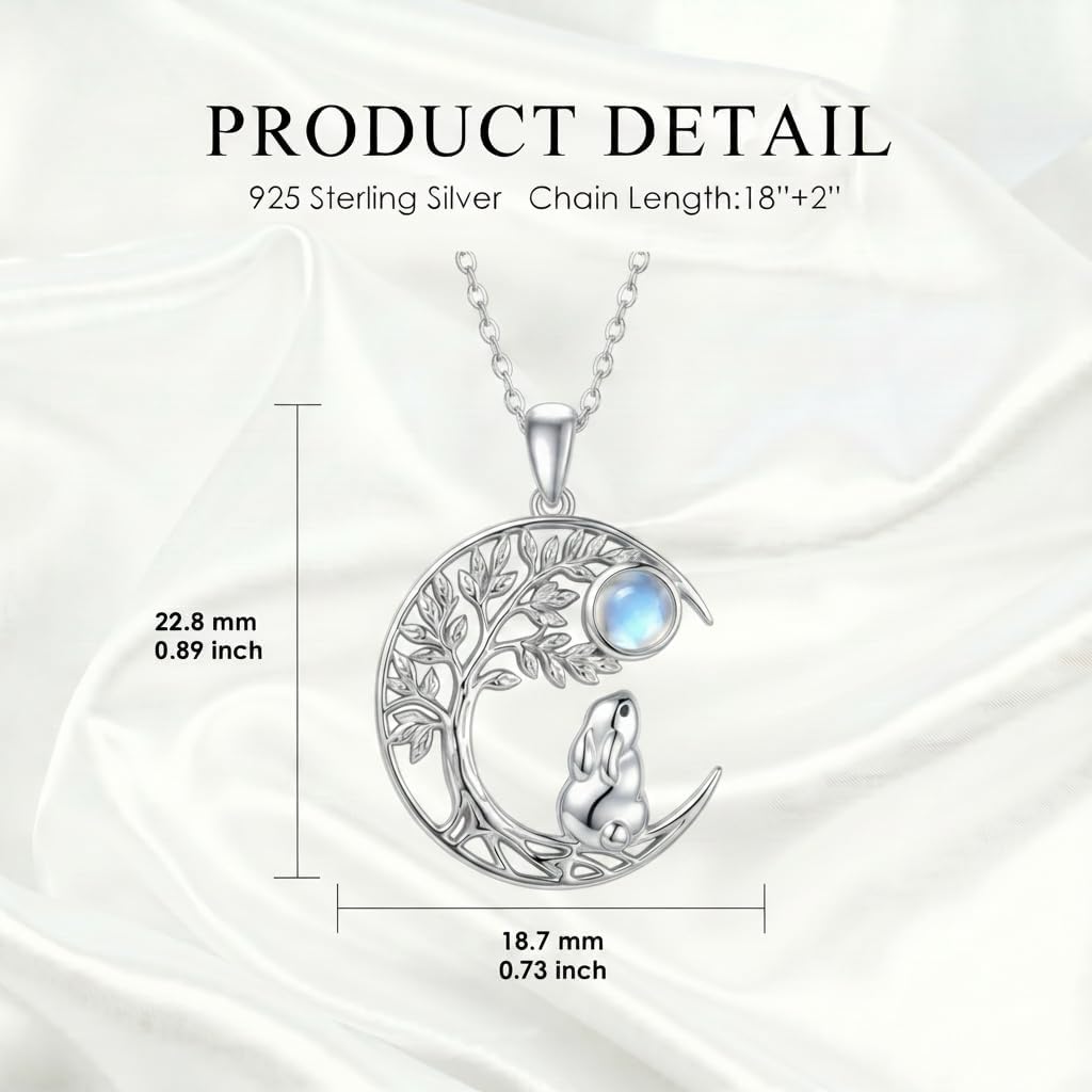 ROMANTICWORK Eisbären-/Seeotteranhänger Halskette für Damen 925er Sterlingsilber niedliches Herz-Tier-Anhänger Schmuckgeschenk für Mutter und Tochter zu Weihnachten oder zum Geburtstag